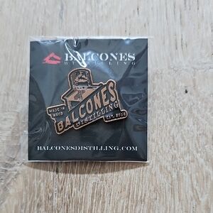 NWOT Balcones Whiskey Distilling Copper and Black Pin